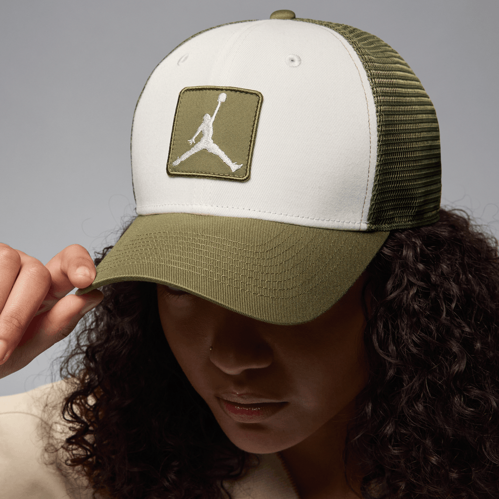 Jordan Rise Structured Hat "White Medium Olive" (Unisex)