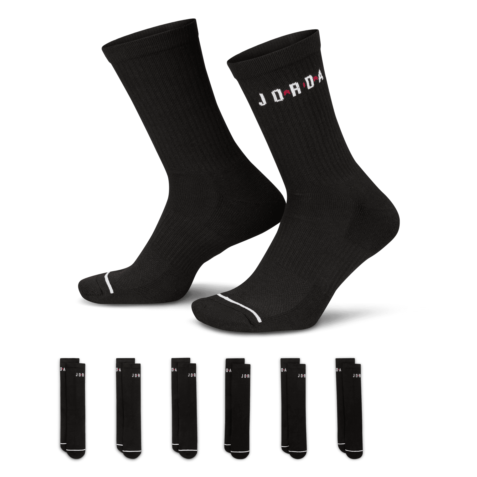 Jordan Everyday Crew Socks 6 Pairs (Unisex)