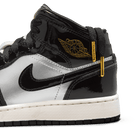 Big Kids' Air Jordan 1 Mid SE "Black Metallic Silver"