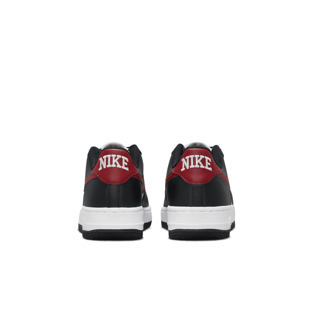 Big Kids' Nike Air Force 1 "Black Dark Team Red"