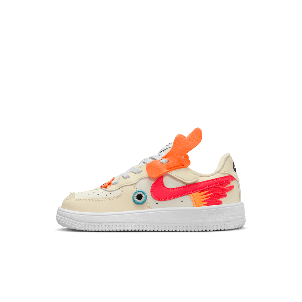 Little Kids' Nike Force 1 Low Easyon "Year of the Dragon Bright Crimson"