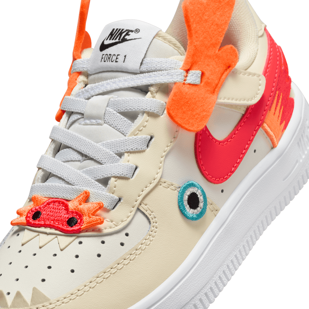 Little Kids' Nike Force 1 Low Easyon "Year of the Dragon Bright Crimson"