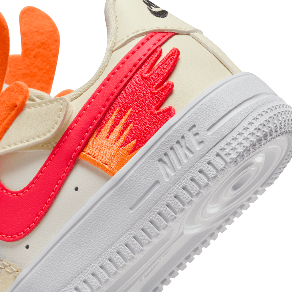 Little Kids' Nike Force 1 Low Easyon "Year of the Dragon Bright Crimson"