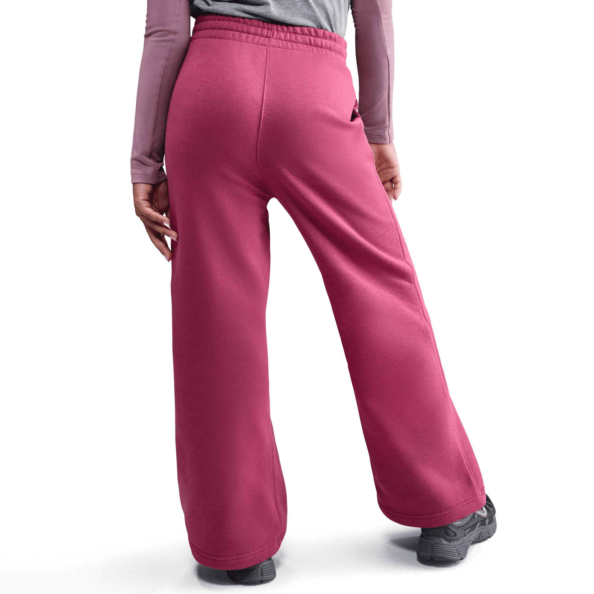 Girls' Nike Sportswear Club Fleece Wide-Leg Pants