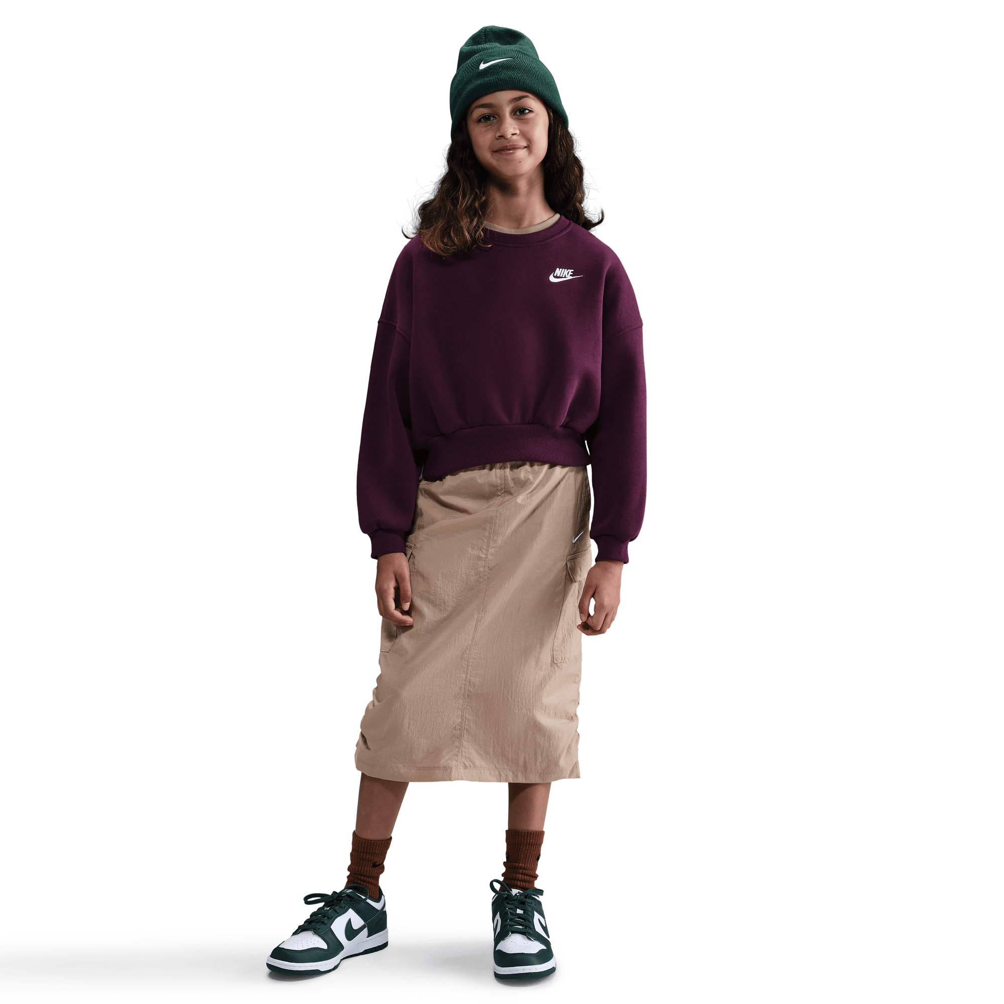 Big Kids' Nike Sportswear Club Fleece Crew-Neck Sweatshirt "Unisex"