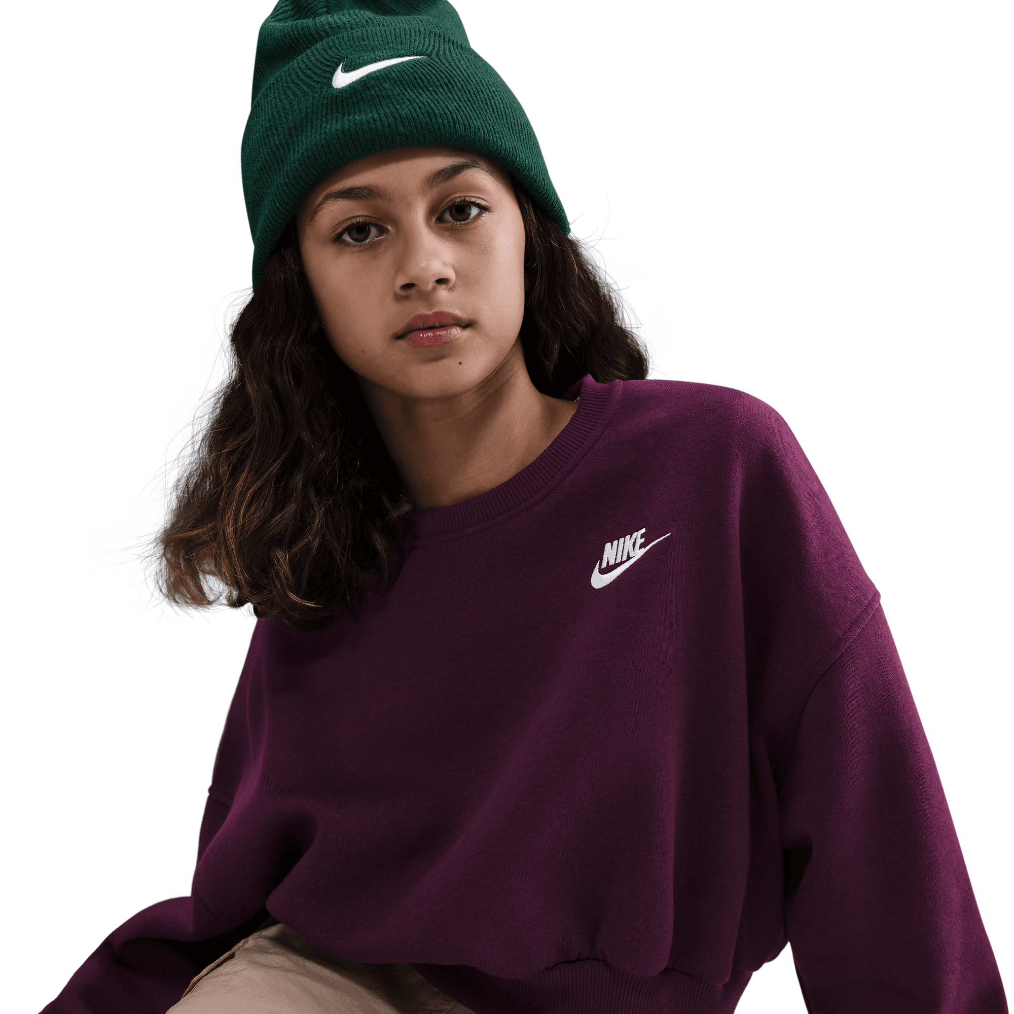 Big Kids' Nike Sportswear Club Fleece Crew-Neck Sweatshirt "Unisex"