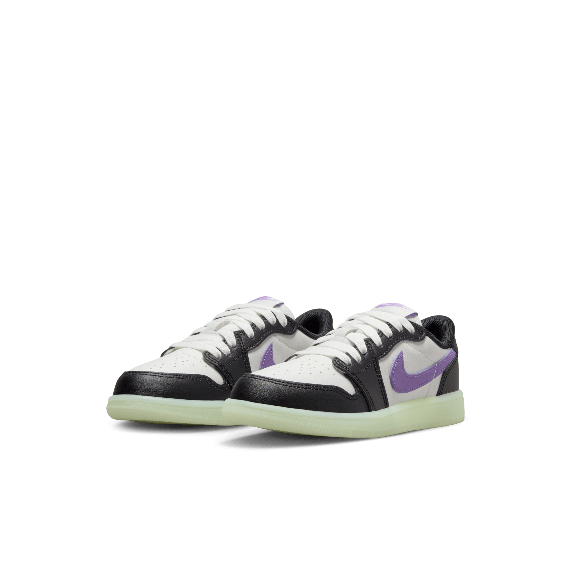 Little Kids' Jordan 1 Retro Low OG "Black Raspberry"