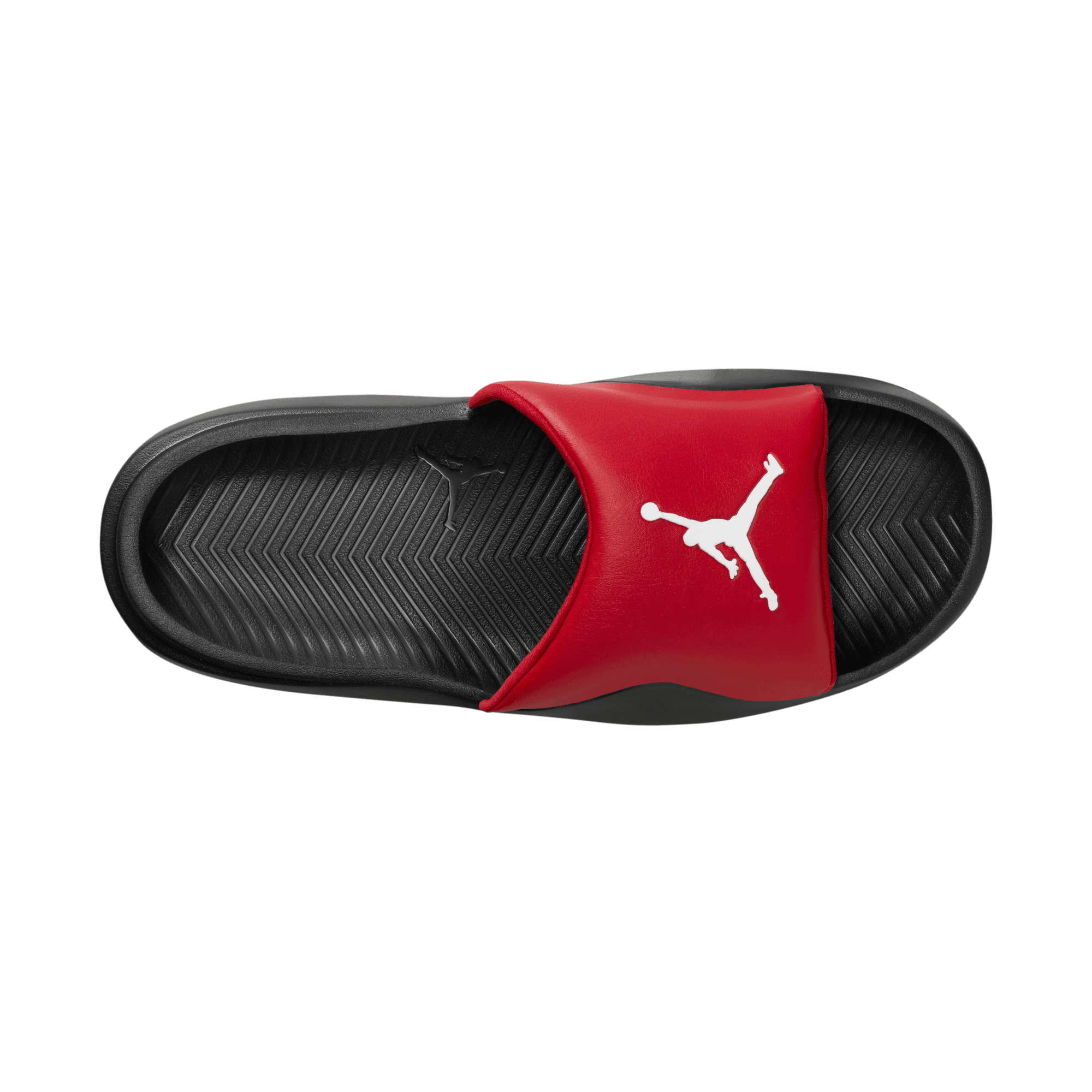 jordan slides red and black