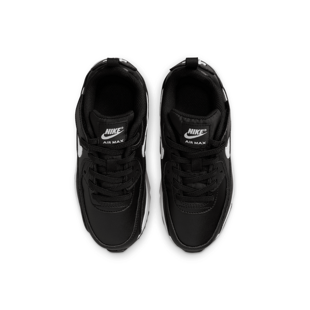 Little Kids' Nike Air Max 90 EasyOn "Black White"