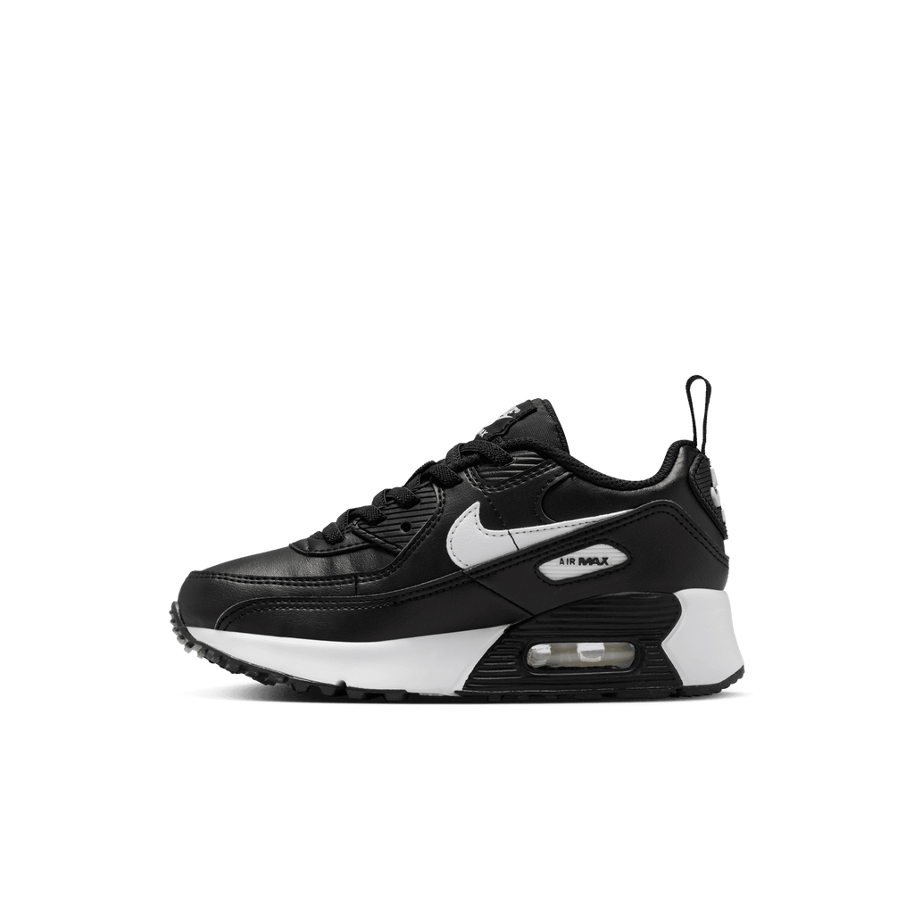 Little Kids' Nike Air Max 90 EasyOn "Black White"