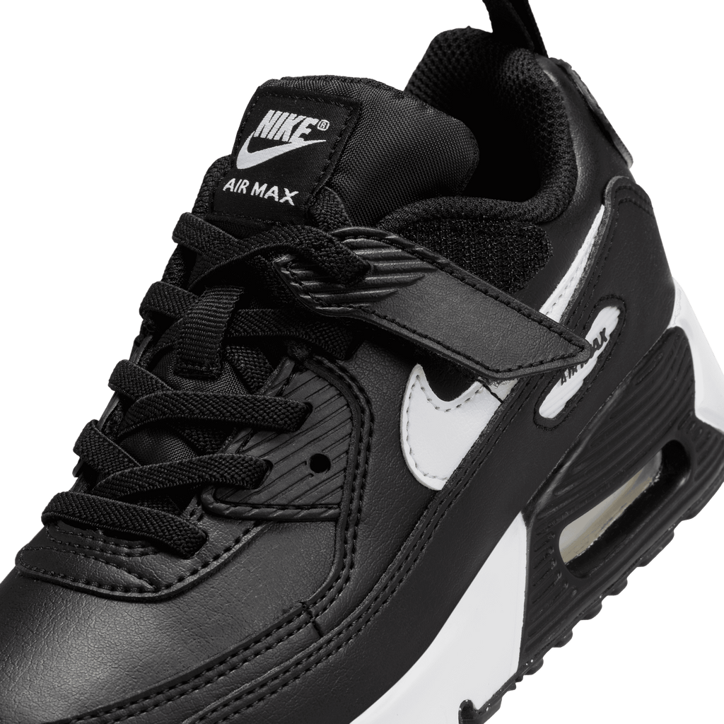 Little Kids' Nike Air Max 90 EasyOn "Black White"