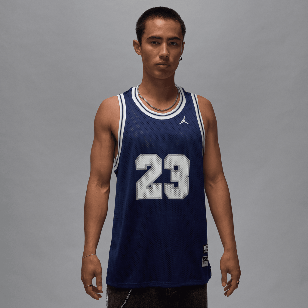 Men's Jordan Essentials Summer Jersey "Midnight Navy White"