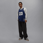 Men's Jordan Essentials Summer Jersey "Midnight Navy White"