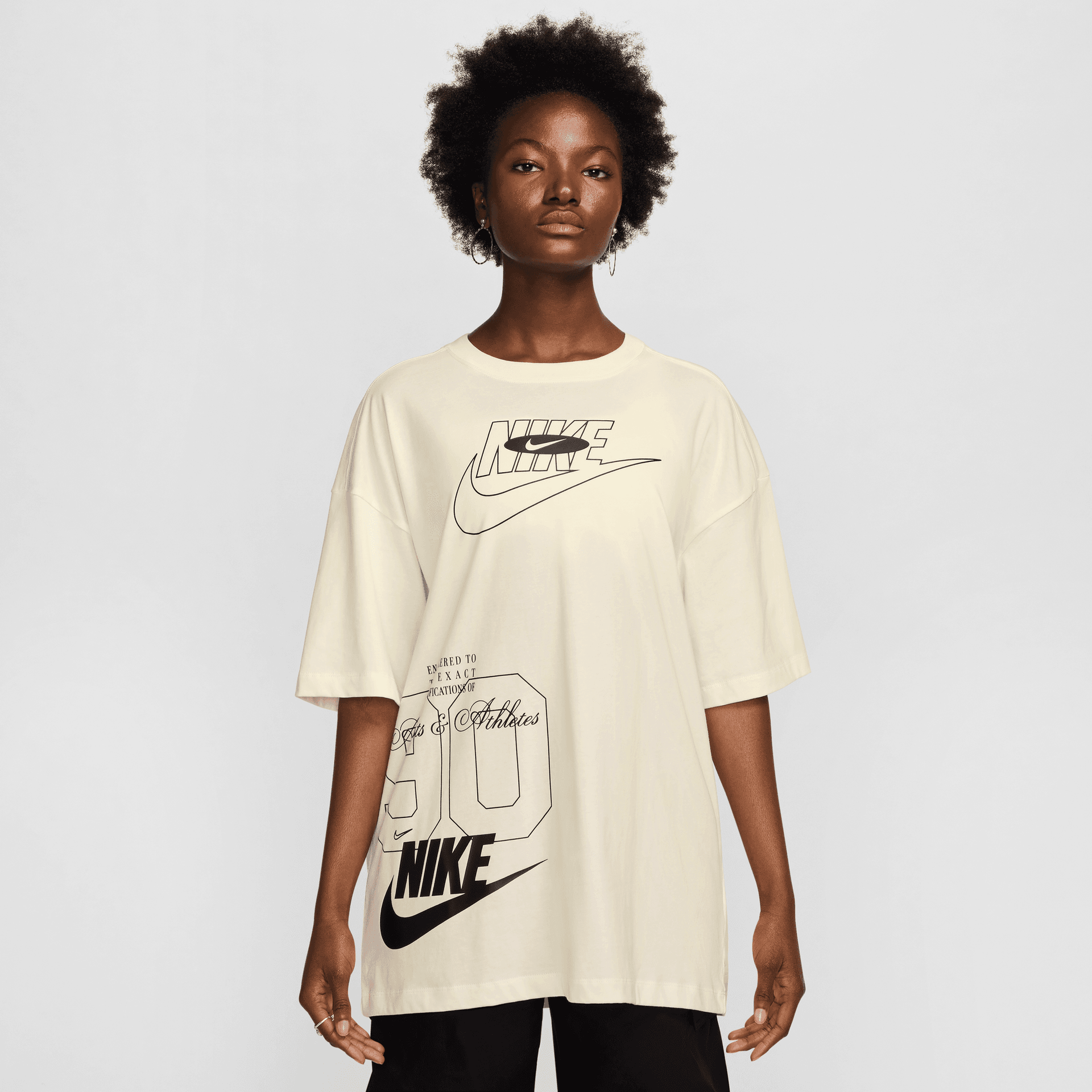 Upside Down Nike Logo Shirt Women's Nike Sportswear Dance XS – The