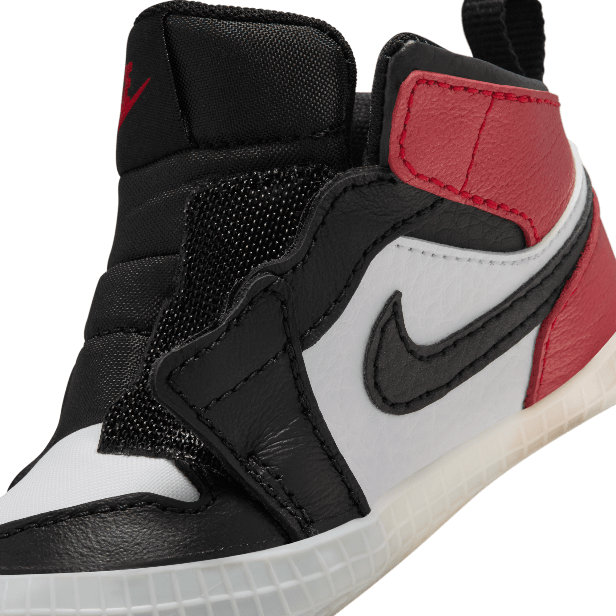 Jordan 1 Baby Crib Bootie "Black Toe Reimagined"
