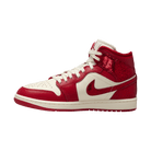 Women's Air Jordan 1 Mid SE "Red Cracked Leather"
