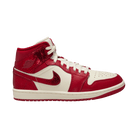 Women's Air Jordan 1 Mid SE "Red Cracked Leather"
