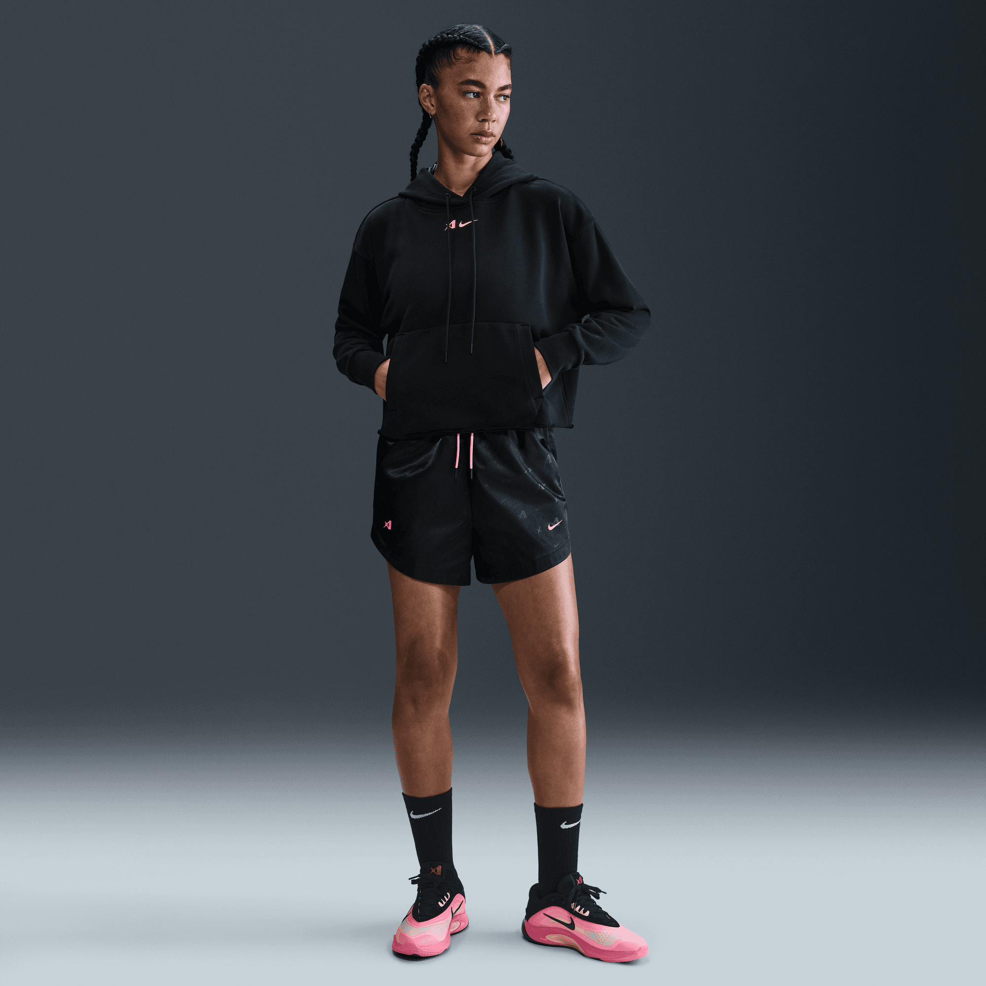 Women's Nike A'ja Wilson Oversized Cropped Basketball Hoodie
