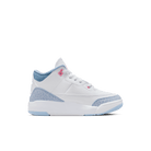 Little Kids' Jordan 3 Retro Shoes (PS) "White Cobalt Bliss"