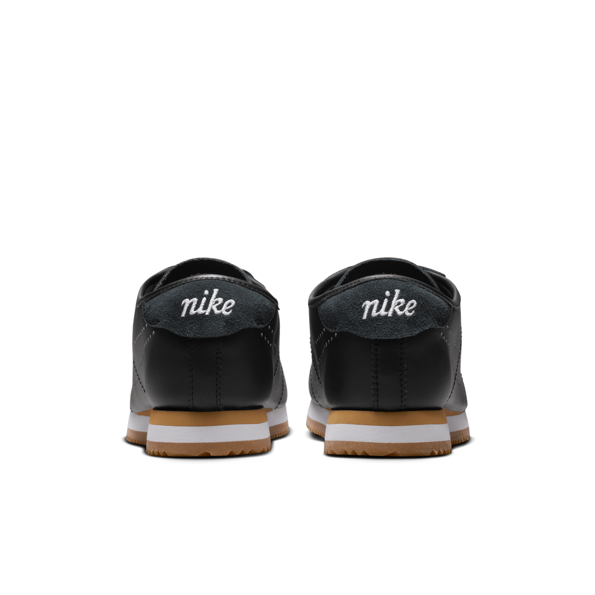 Women's Nike Cortez Leather "Black Gum Light Brown"
