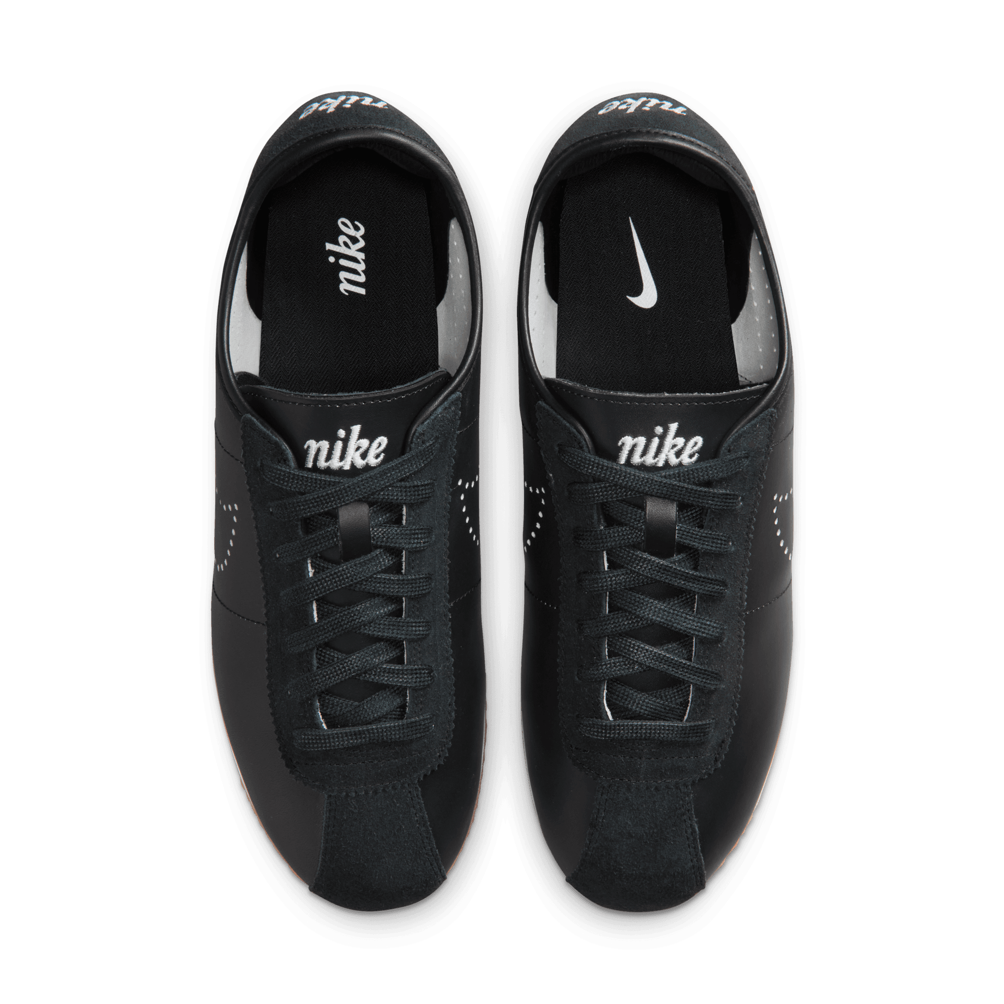 Women's Nike Cortez Leather "Black Gum Light Brown"