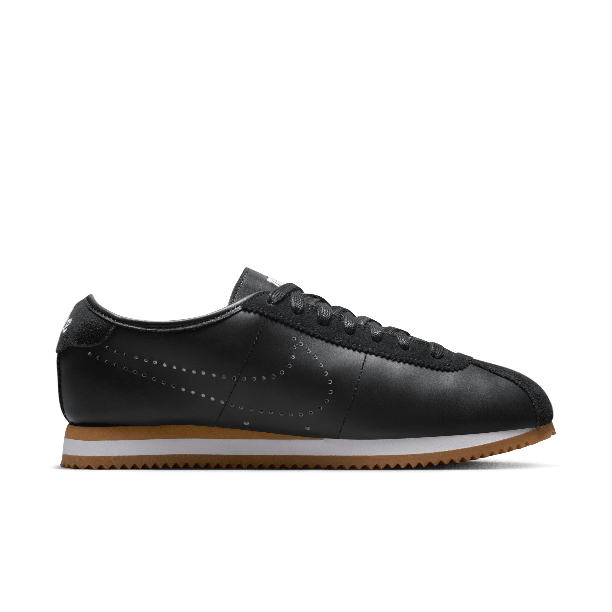 Women's Nike Cortez Leather "Black Gum Light Brown"