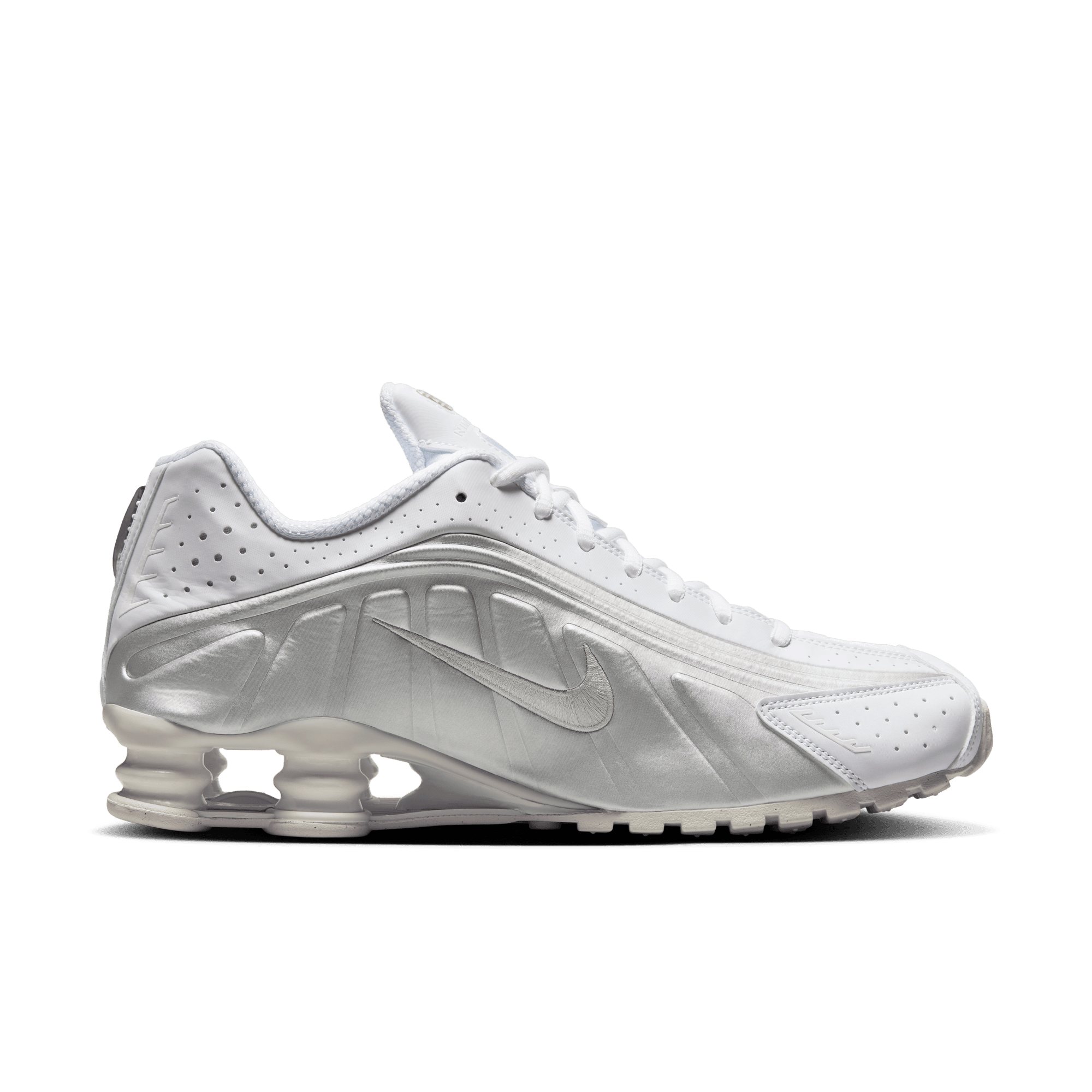 Men's Nike Shox R4 "White Metallic Silver"