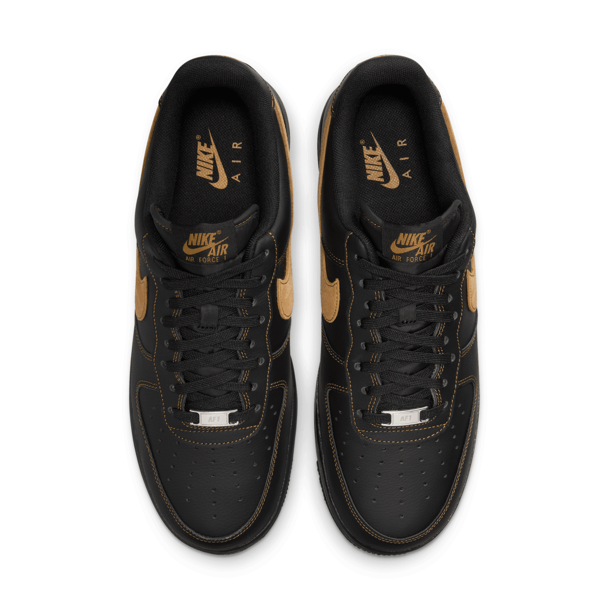 nike air force 1 07 lv8 black and gold