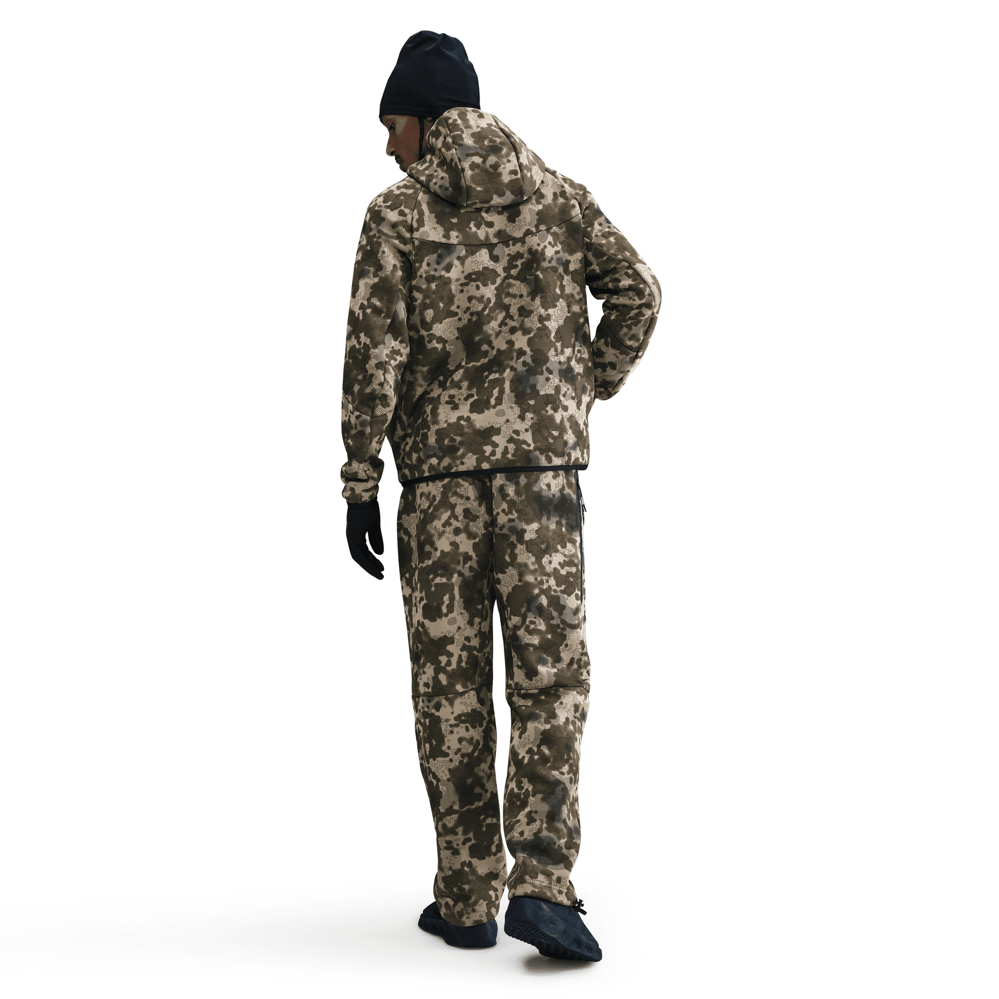 Men's Nike Tech Full-Zip Fleece Camo Windrunner Jackets
