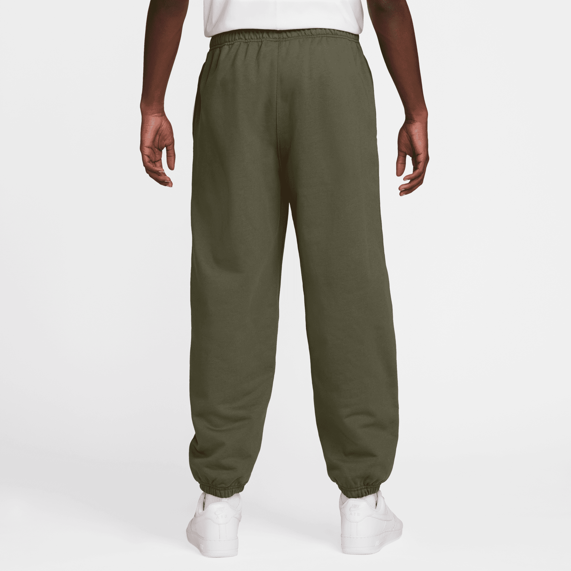 Men's Nike Solo Swoosh Cuffed Fleece Pants
