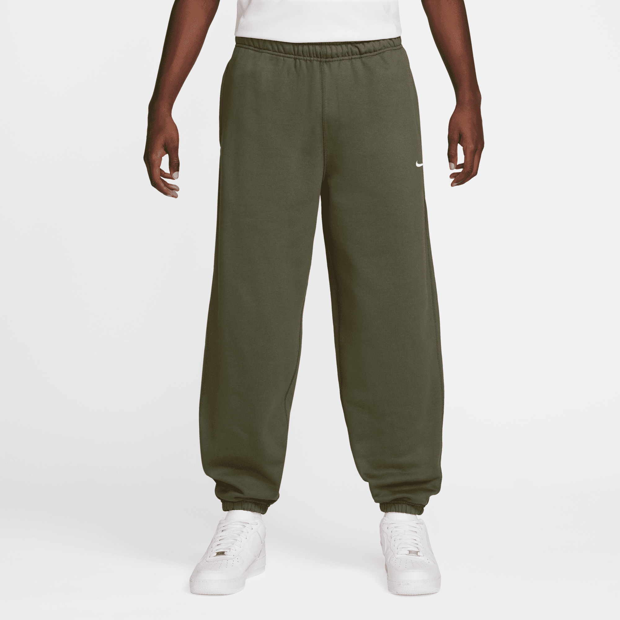 Men's Nike Solo Swoosh Cuffed Fleece Pants