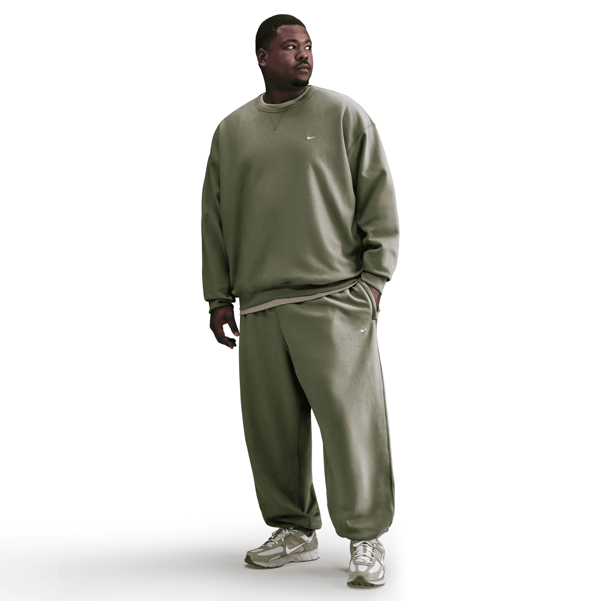 Men's Nike Solo Swoosh Cuffed Fleece Pants