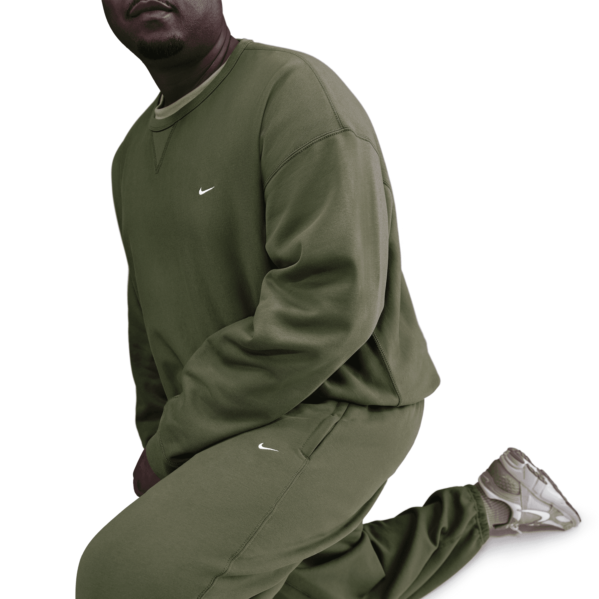 Men's Nike Solo Swoosh Cuffed Fleece Pants