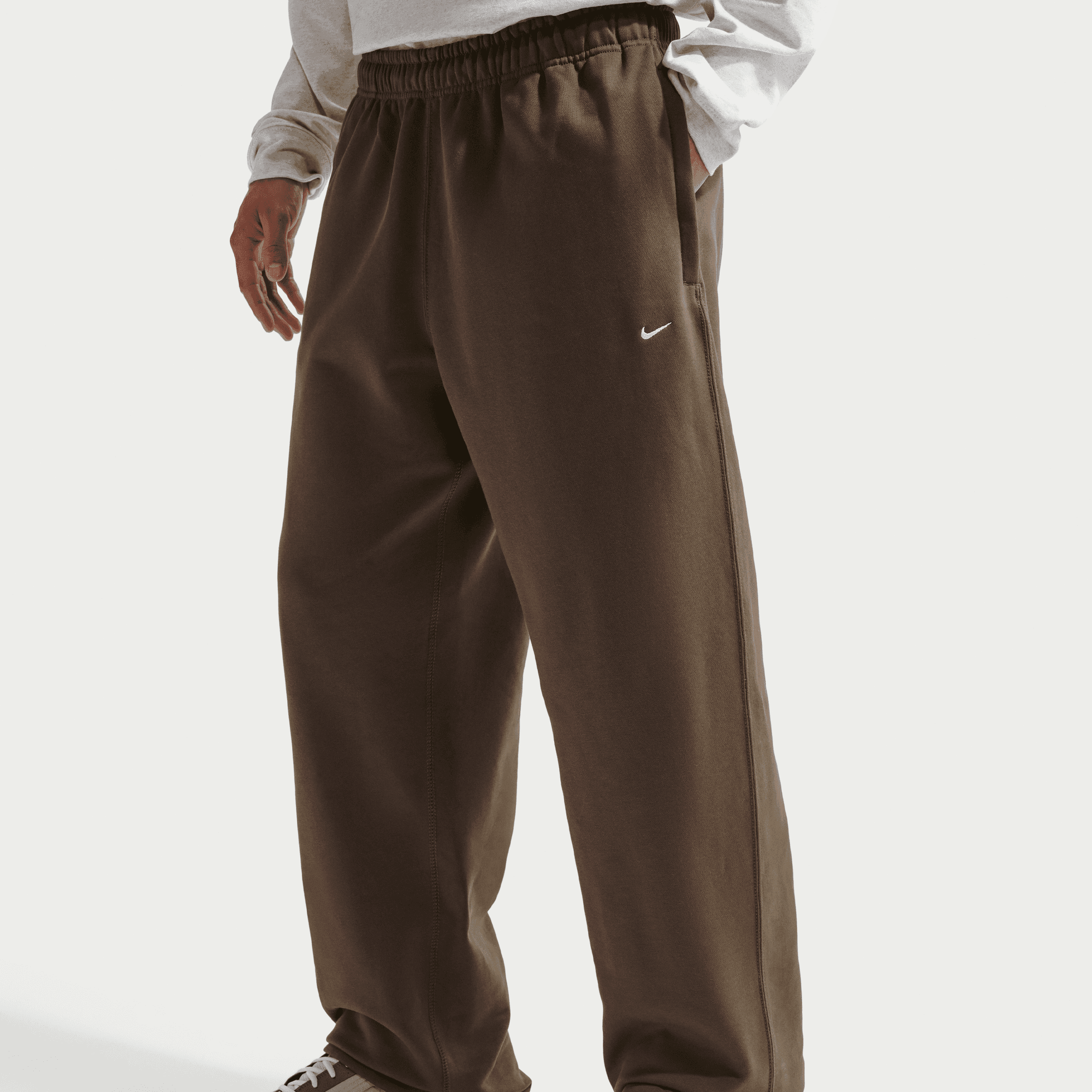 Men's Nike Solo Swoosh Fleece Open-Hem Pants