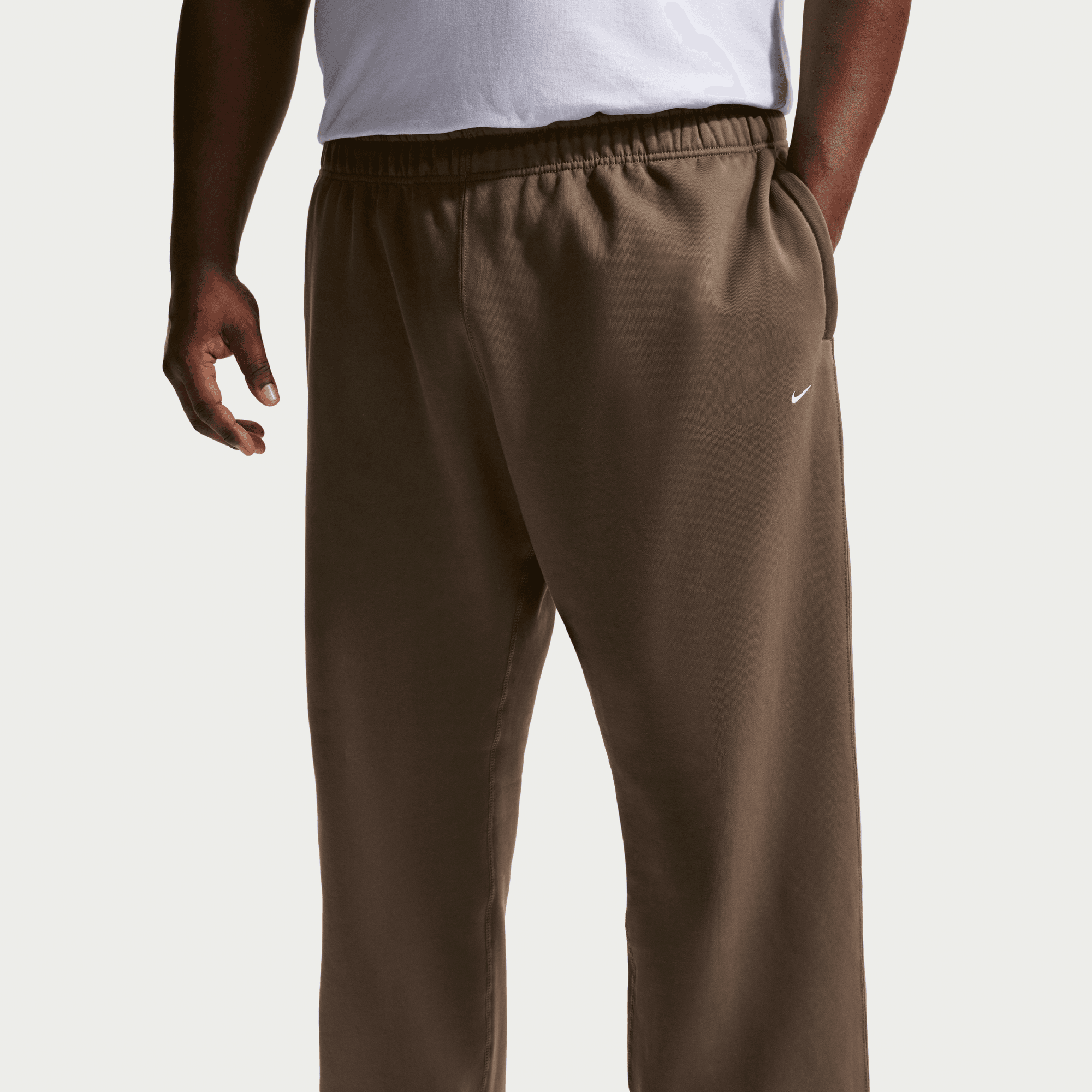 Men's Nike Solo Swoosh Fleece Open-Hem Pants