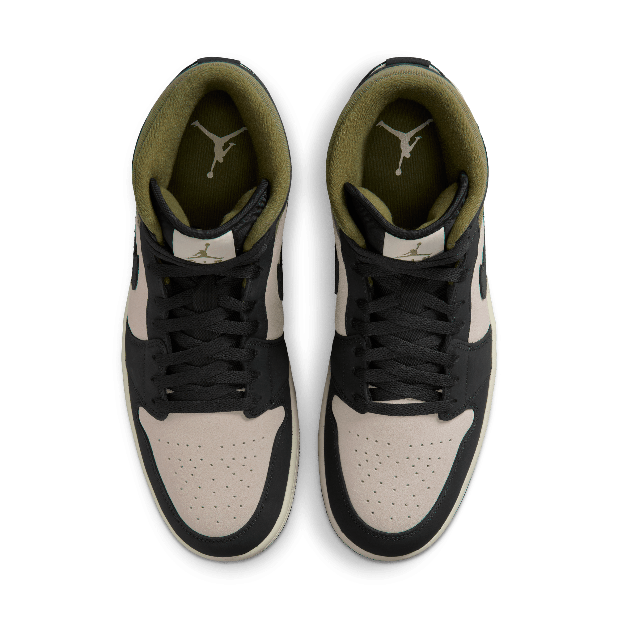 Men's Air Jordan 1 Mid SE "Off Noir Medium Olive"