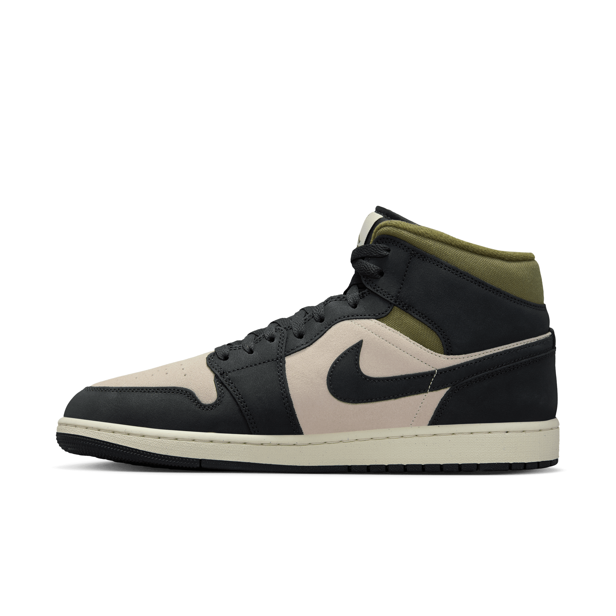 Men's Air Jordan 1 Mid SE "Off Noir Medium Olive"
