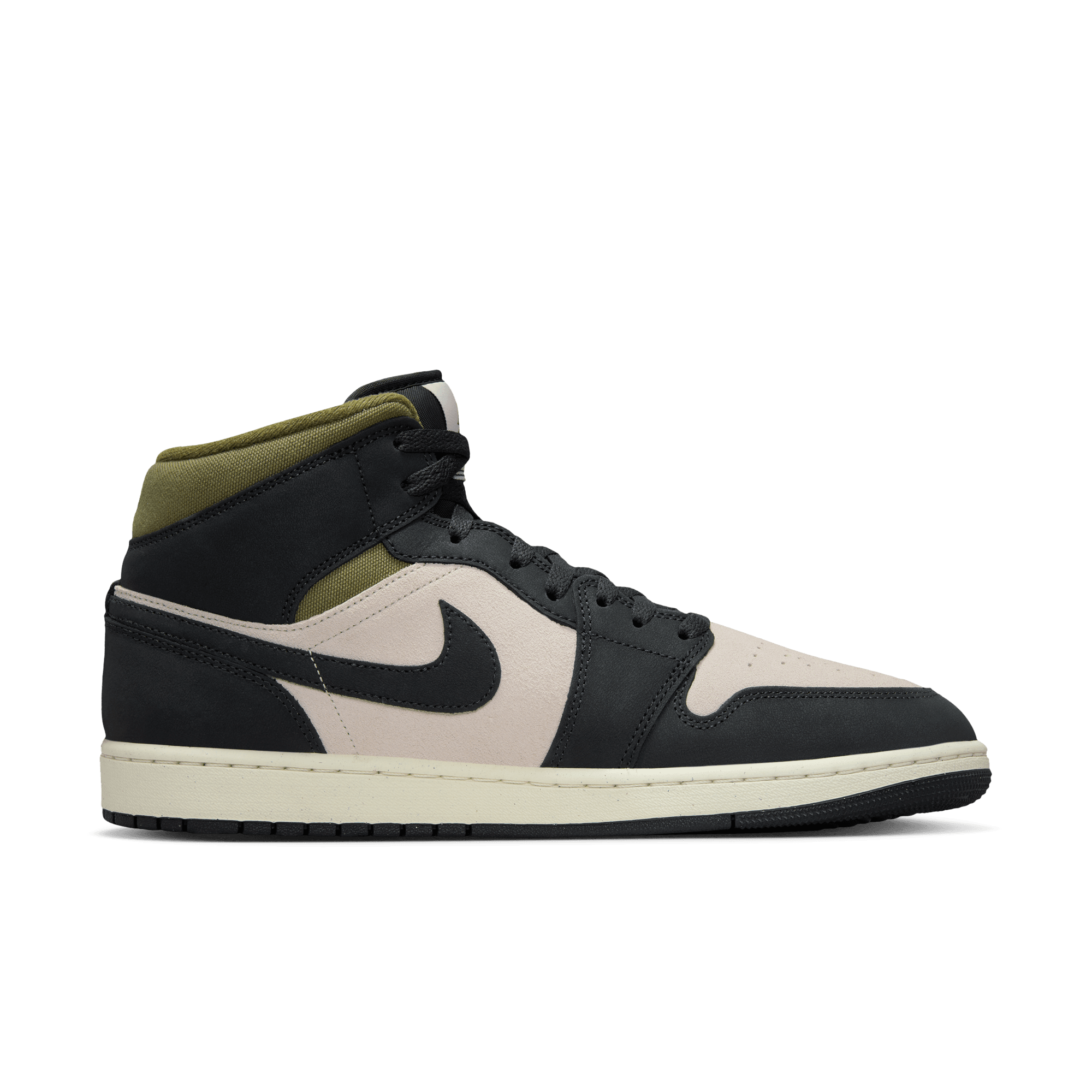 Men's Air Jordan 1 Mid SE "Off Noir Medium Olive"