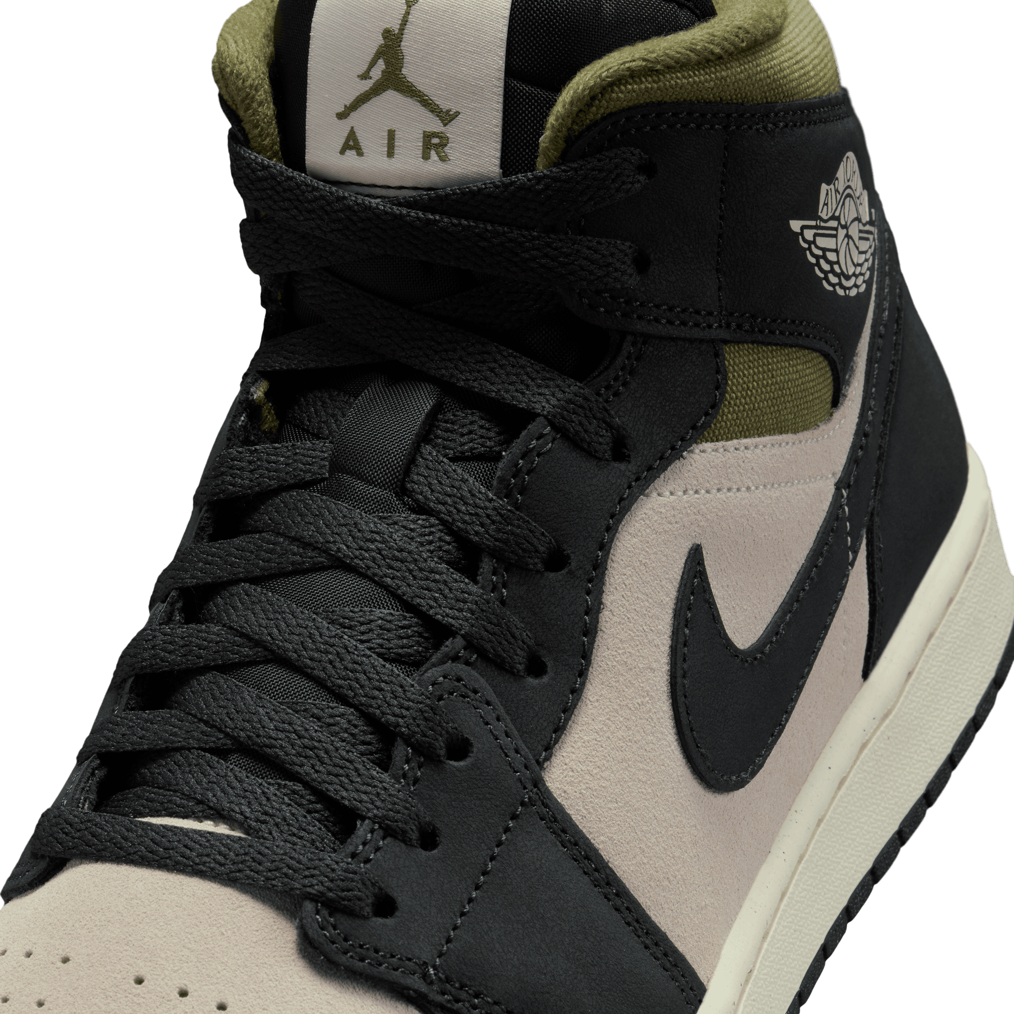 Men's Air Jordan 1 Mid SE "Off Noir Medium Olive"
