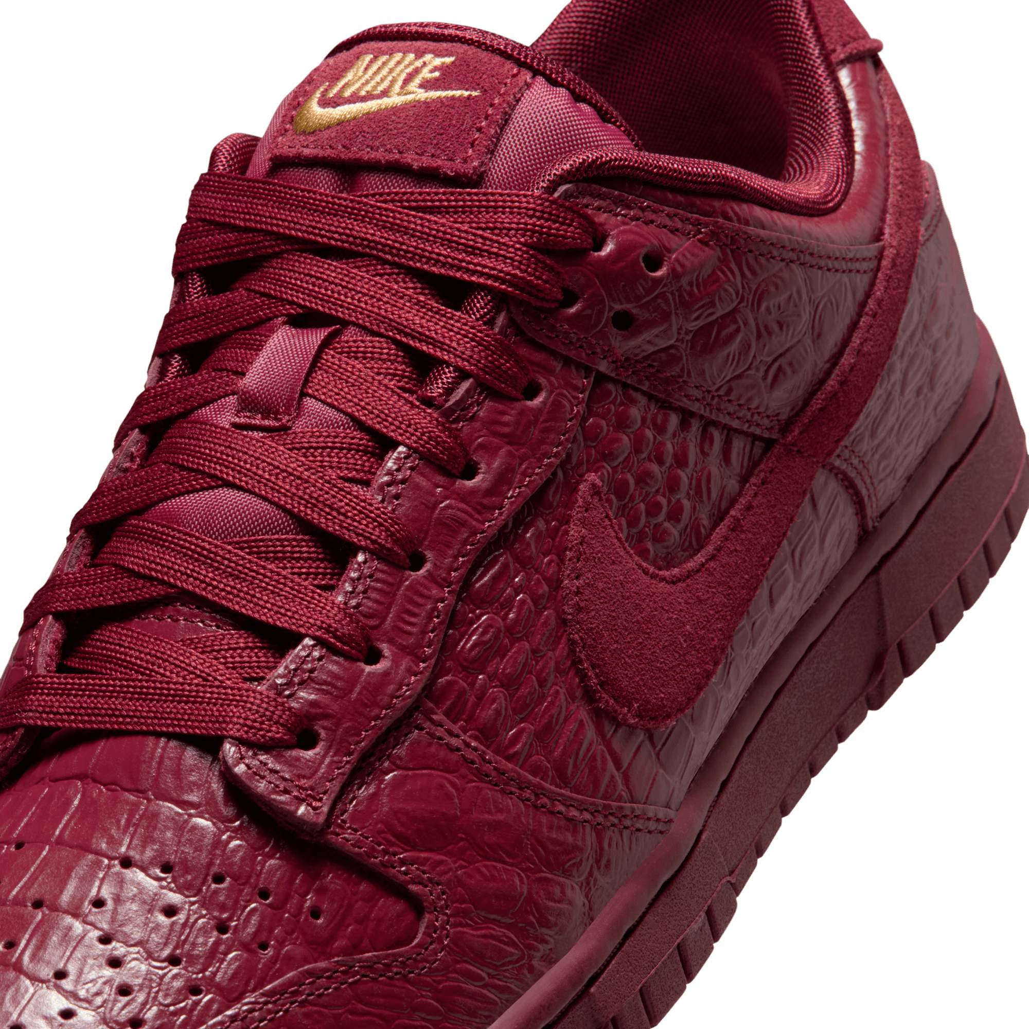 Women's Nike Dunk Low "Team Red Croc"