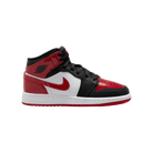 Big Kids' Air Jordan 1 Mid "Patent Bred Toe"