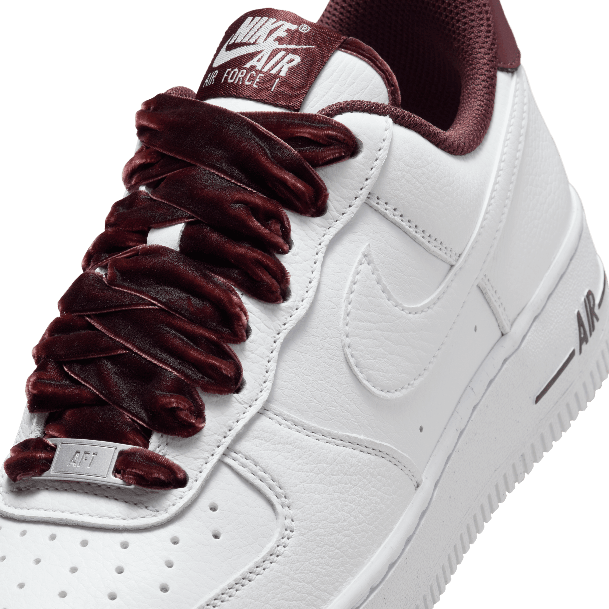 Women's Nike Air Force 1 '07 Vintage "White Burgundy Crush"