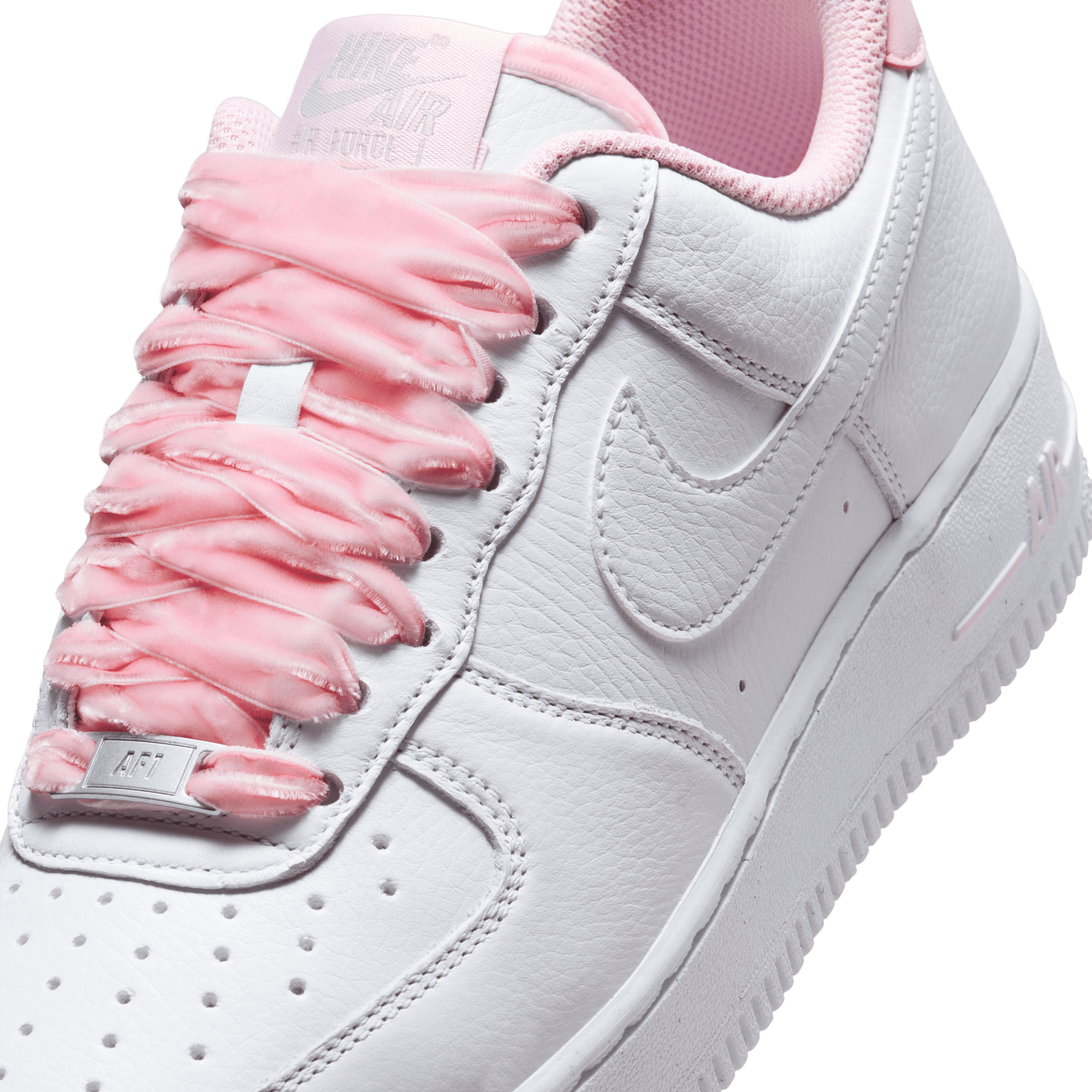 Women's Nike Air Force 1 '07 Vintage "Pink Foam Velvet Laces"