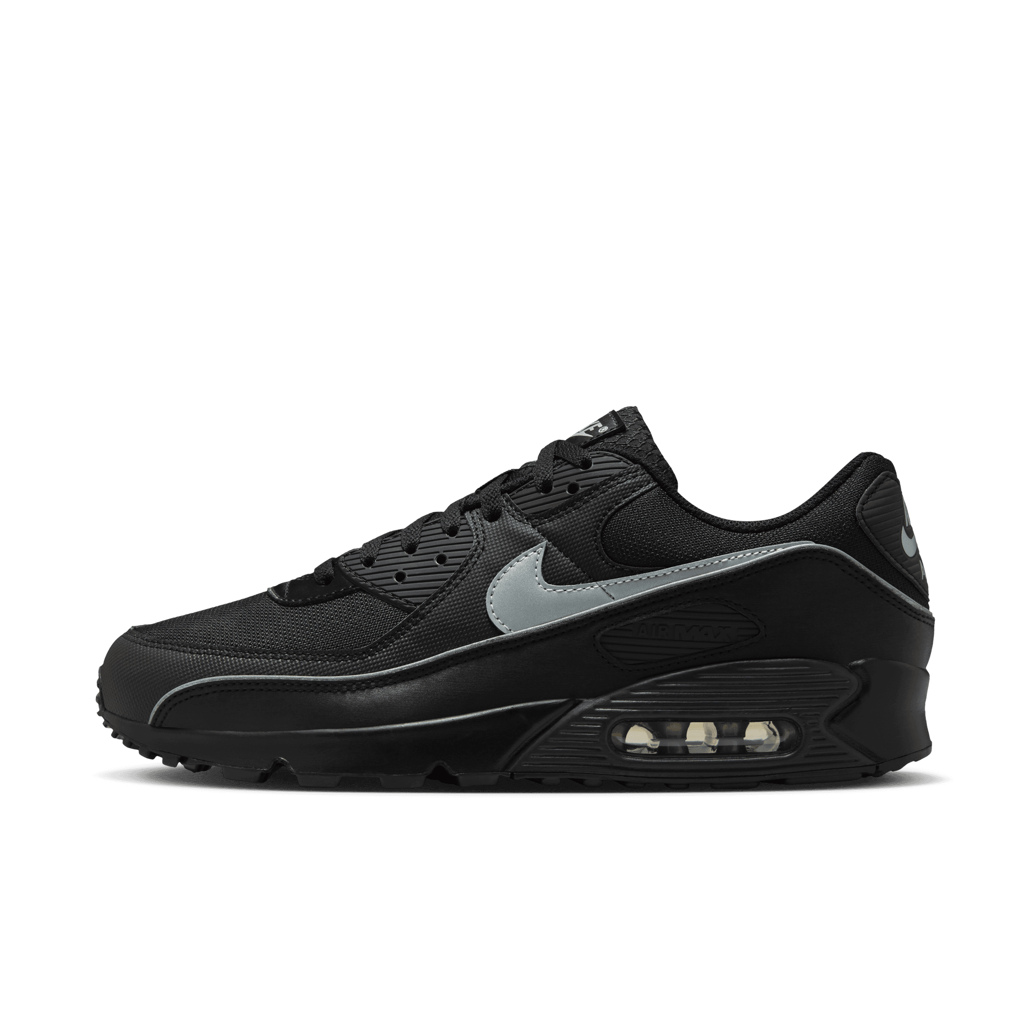 Men's Nike Air Max 90 Premium "Black Reflective"