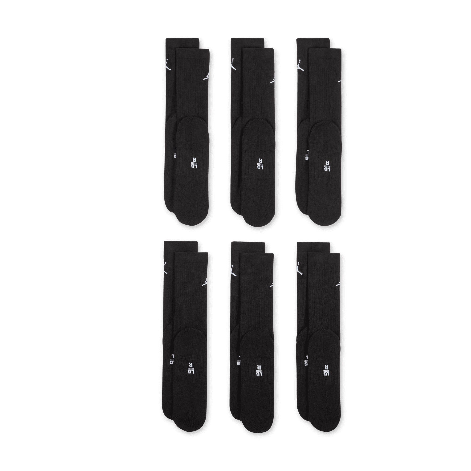 Jordan Everyday Cushioned Crew Socks (6 Pairs) "Unisex"