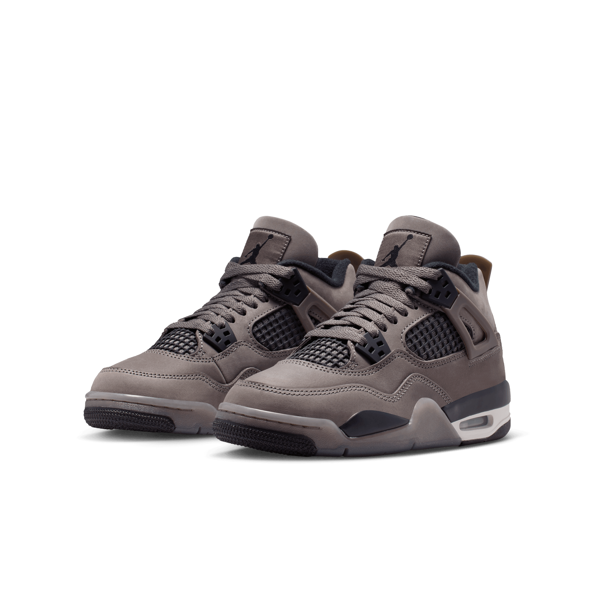Big Kids' Air Jordan 4 Retro "Cave Stone and Black"