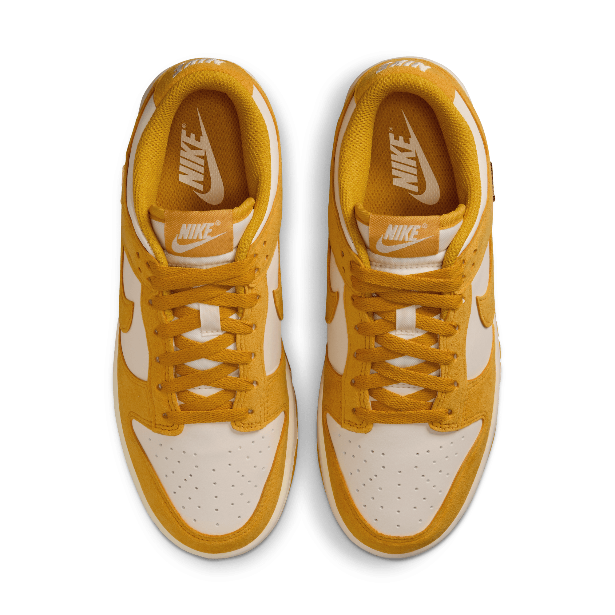 Women's Nike Dunk Low "Dark Sulfur Gold Mini Swoosh"