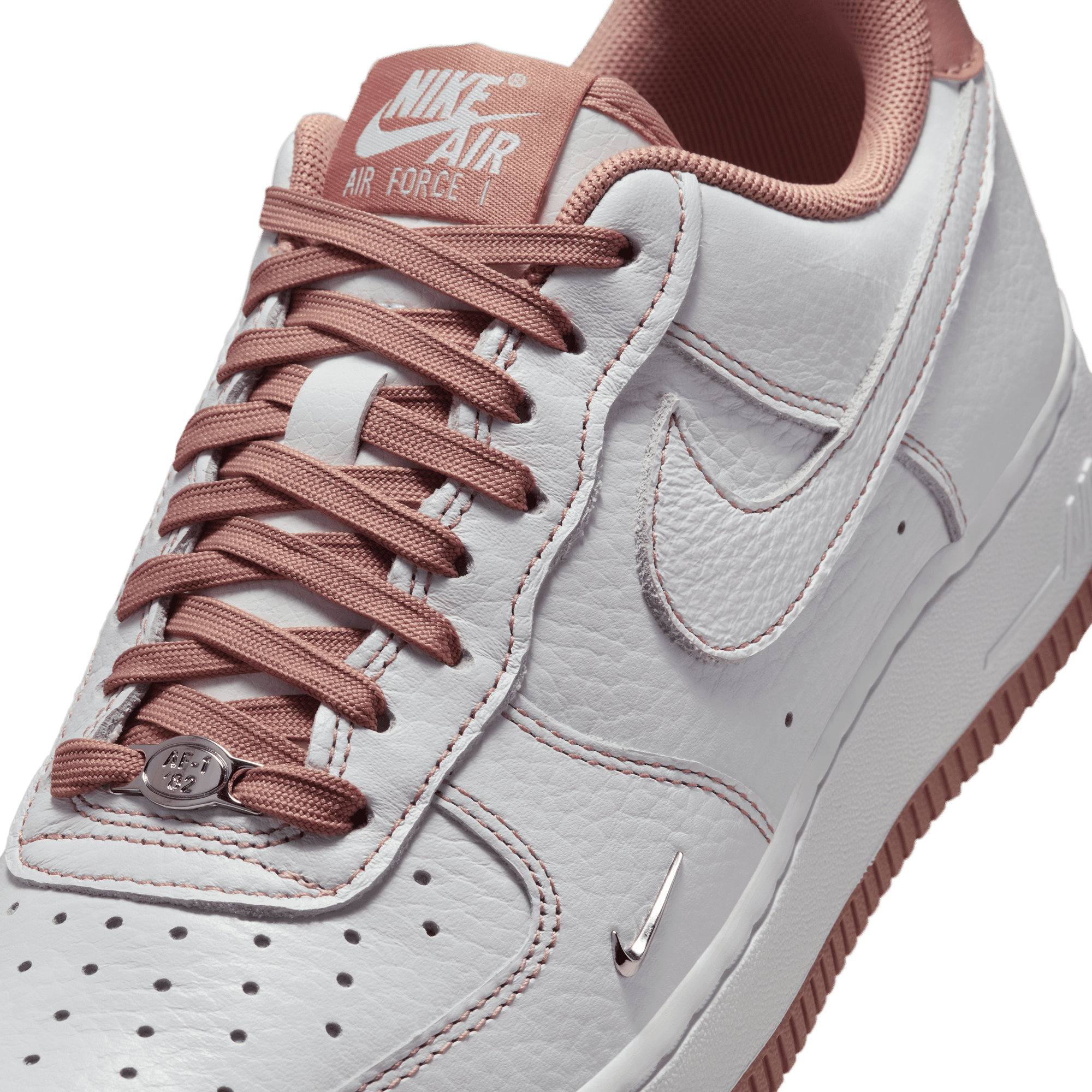 pink and gold air force 1