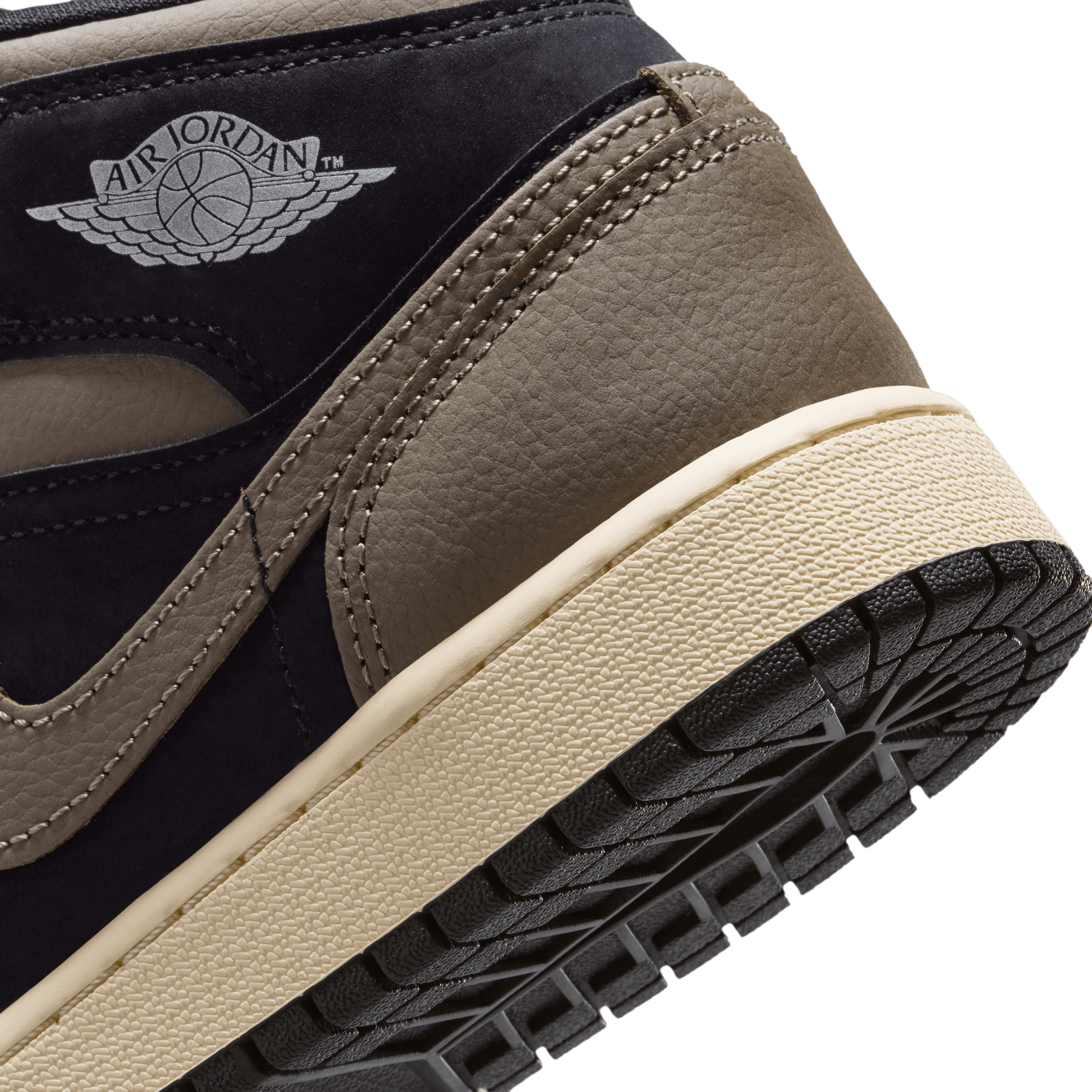 Big Kids' Air Jordan 1 Mid SE "Black Olive Grey"