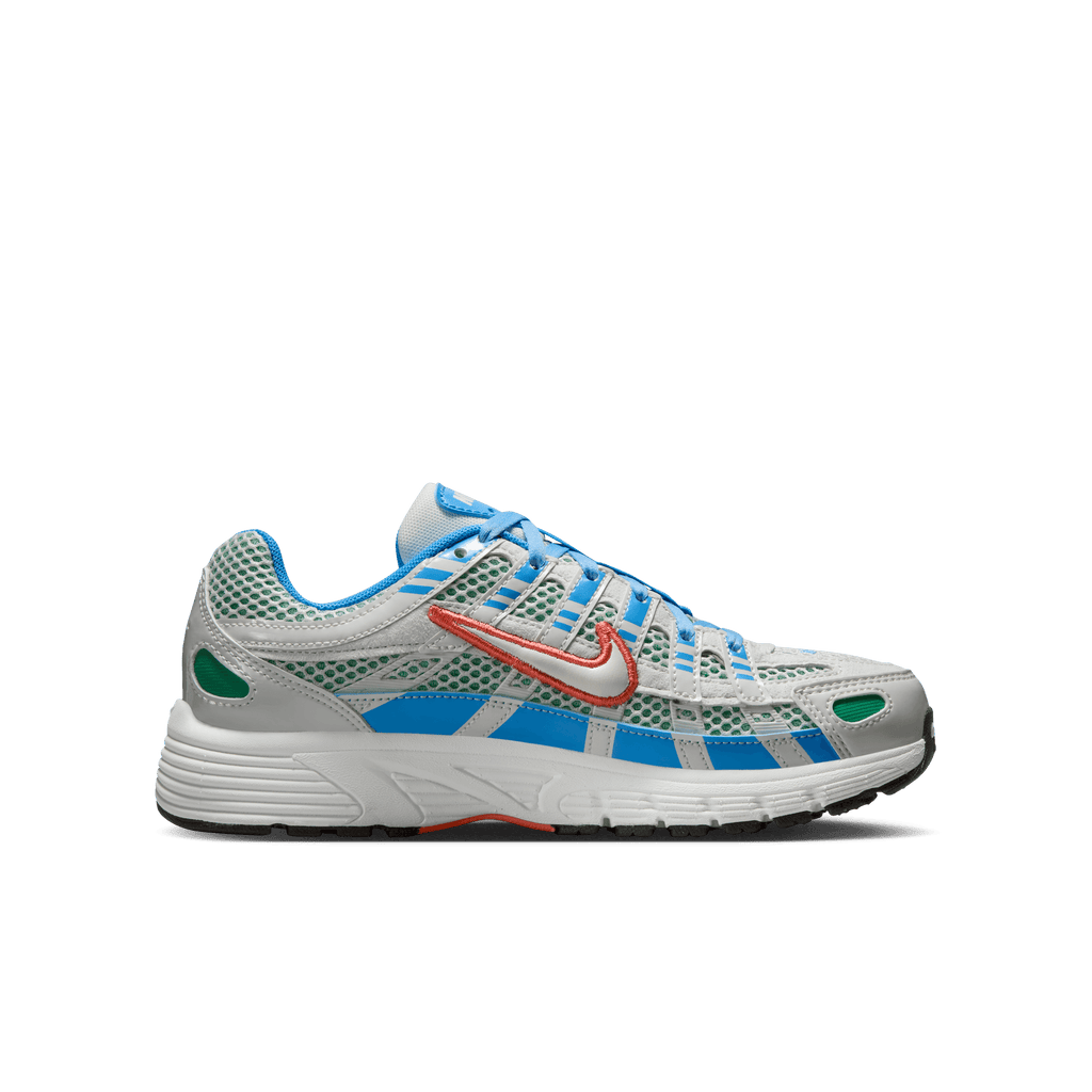 Big Kids' Nike P-6000 BG "White University Blue Stadium Green"